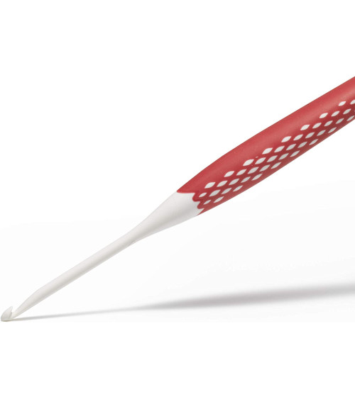 Set of 5 ergonomic Prym wool crochet hooks, size 3.5 to 6 mm