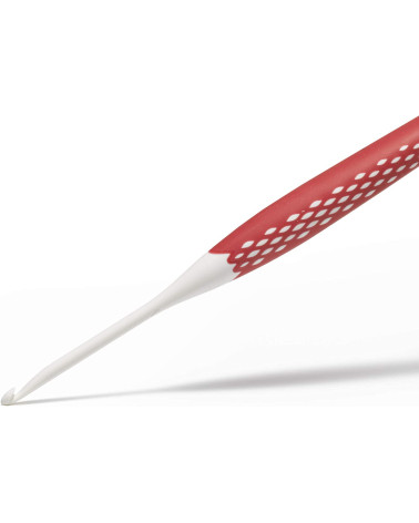 Set of 5 ergonomic Prym wool crochet hooks, size 3.5 to 6 mm