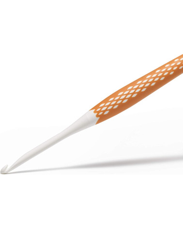 Set of 5 ergonomic Prym wool crochet hooks, size 3.5 to 6 mm