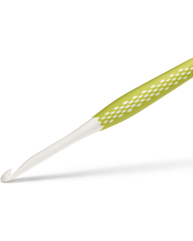Set of 5 ergonomic Prym wool crochet hooks, size 3.5 to 6 mm