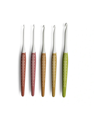 Coffret de 5 crochets pour laine Prym ergonomiques, taille 3,5 à 6mm