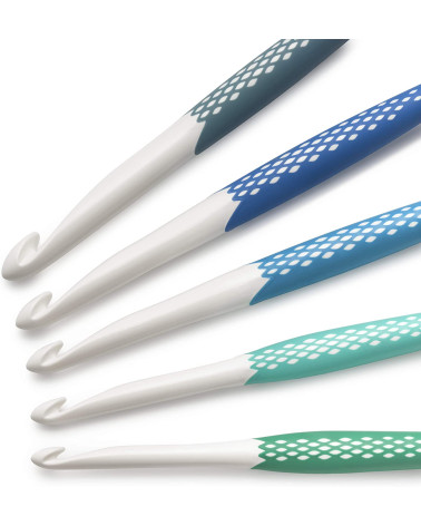 Box of 5 ergonomic Prym wool hooks, size 7 to 12mm