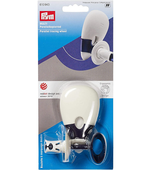 Roulette mit doppelter „Multi“-Markierung, ergonomisches Prym