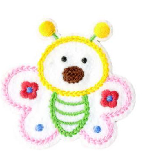 Adorable bee iron-on patch