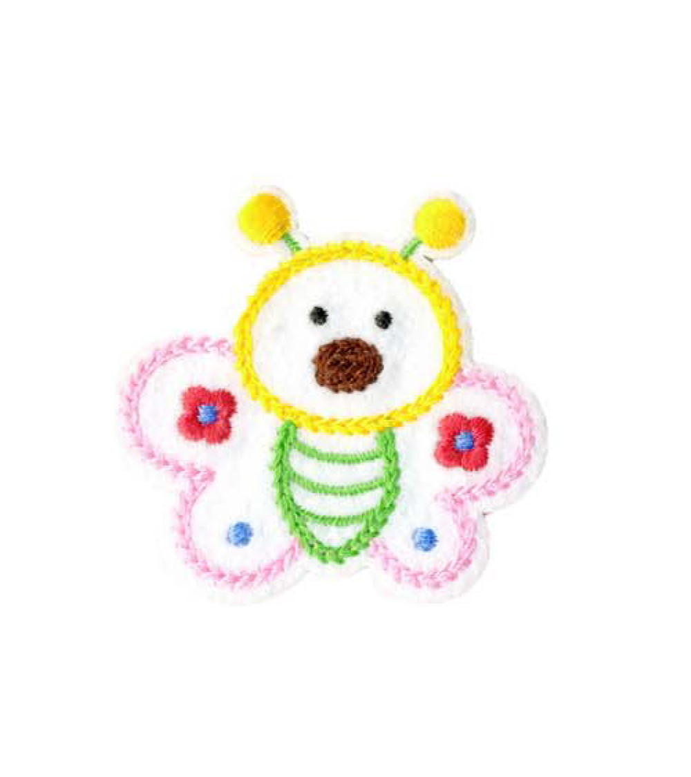 Adorable bee iron-on patch