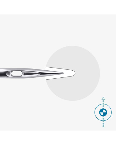5 universal embroidery needles Schmetz Gold 130/705 H-ET size 75