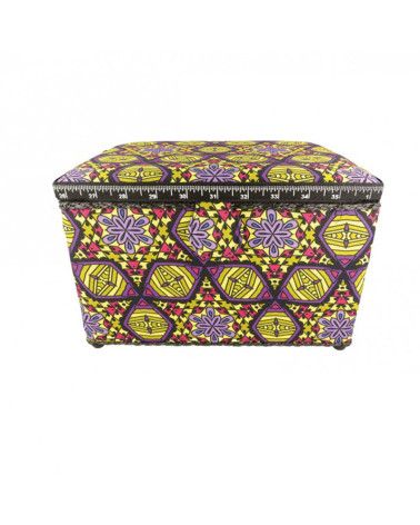 Boîte couture 21cmx28cmx19cm imprimé wax