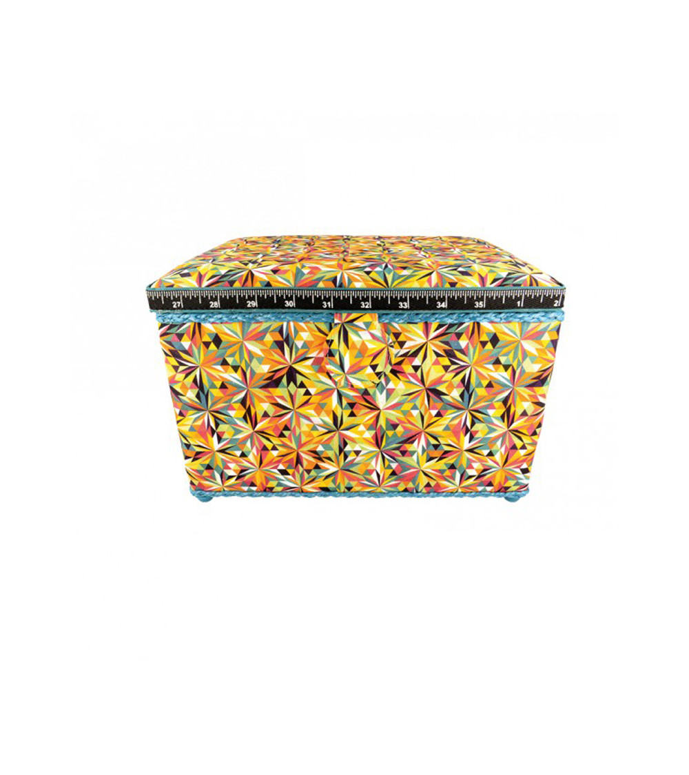 Scatola da cucito 21 cm x 28 cm x 19 cm caleidoscopio