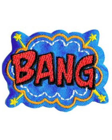 BANG iron-on patch