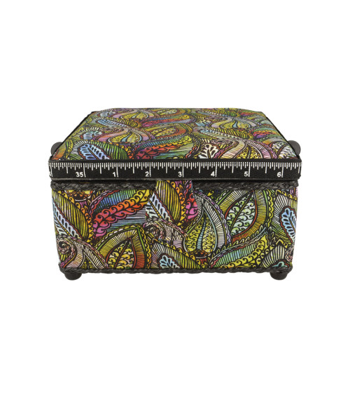 Scatola da cucito 20x20x11 cm piume