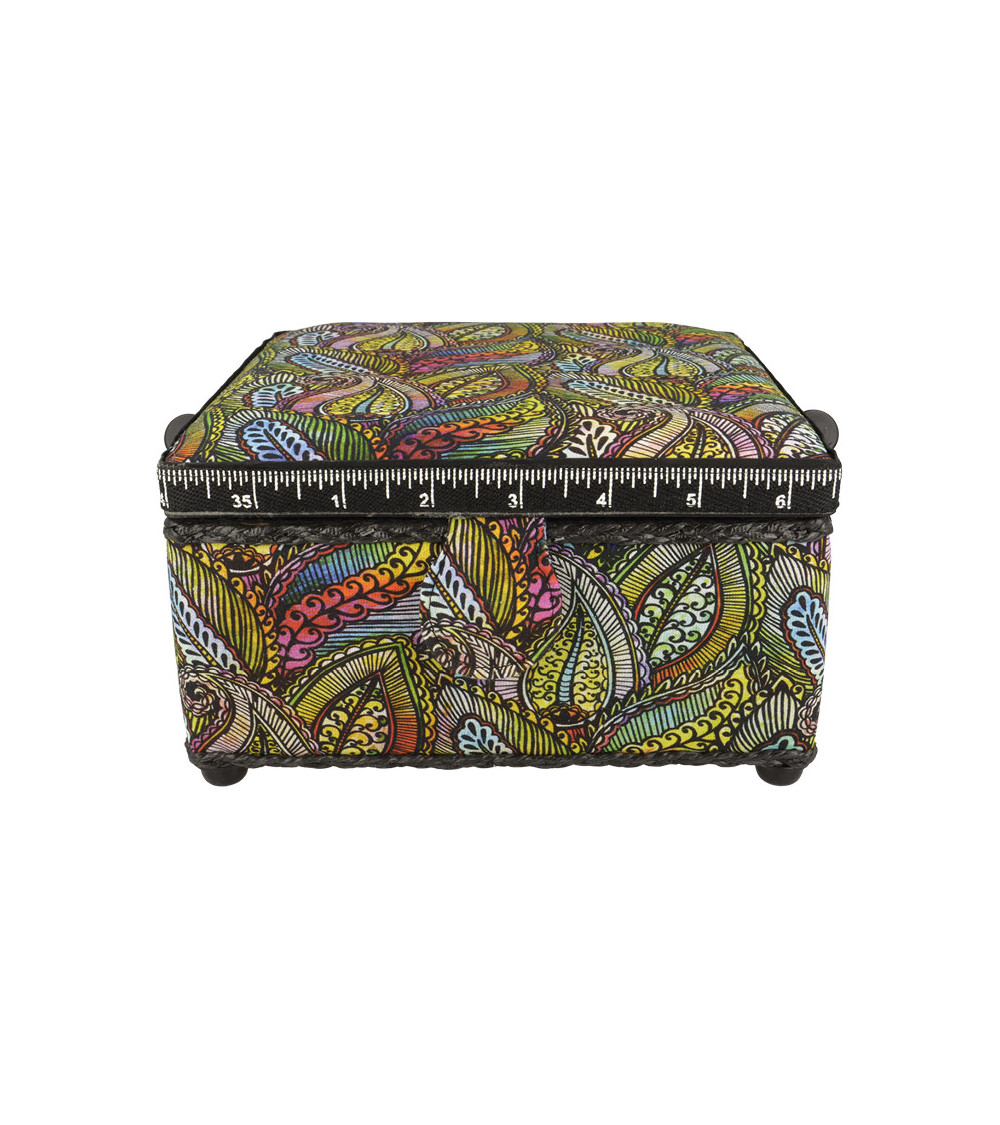 Scatola da cucito 20x20x11 cm piume
