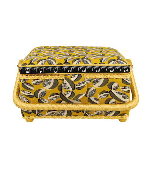 Sewing box 20x20x11cm ocher