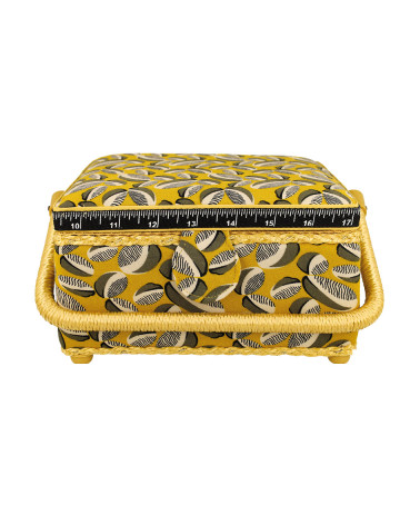 Sewing box 20x20x11cm ocher