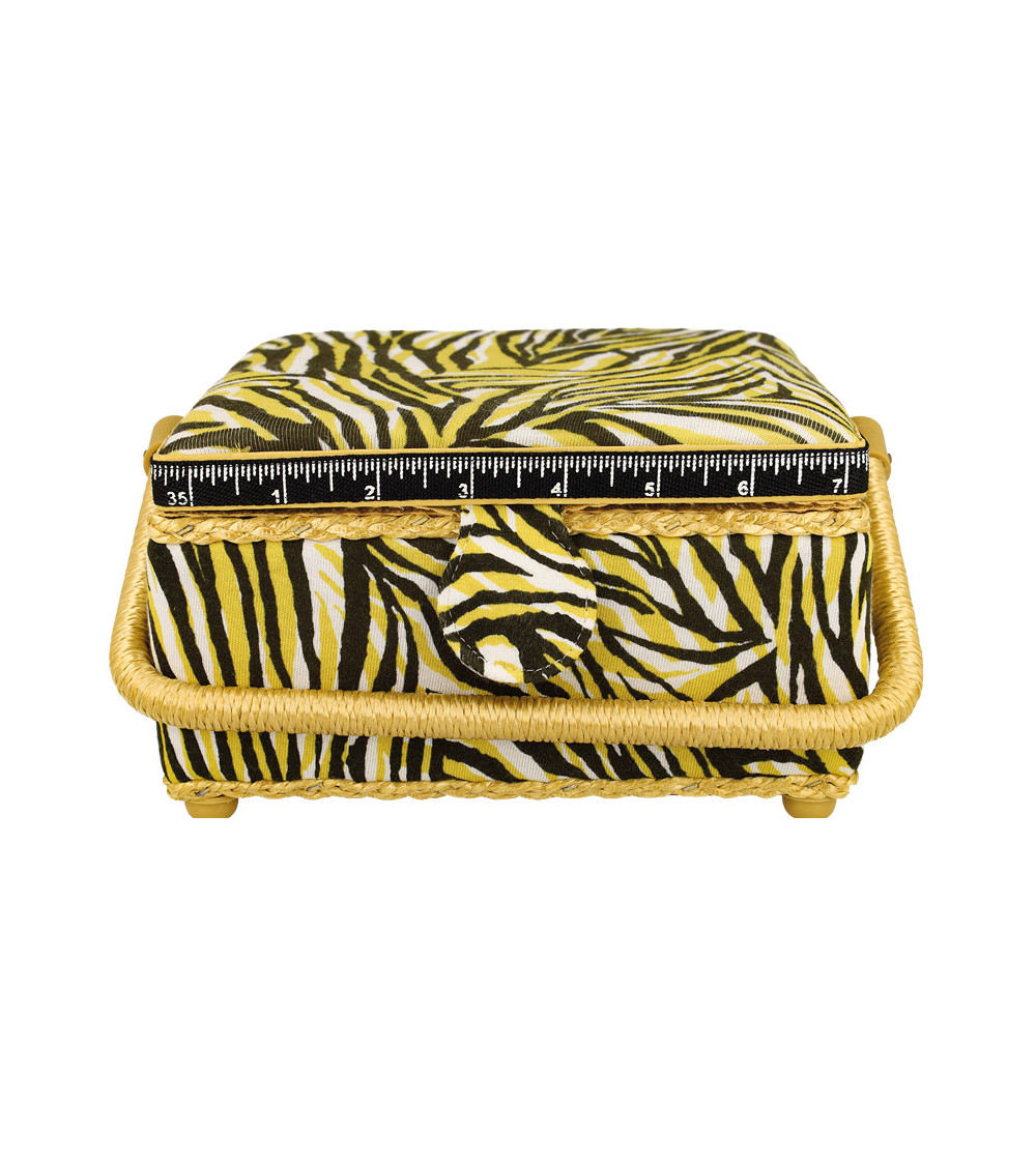 Nähkästchen 20x20x11cm Zebra