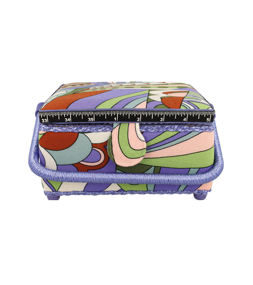 Sewing box 20x20x11cm seventies