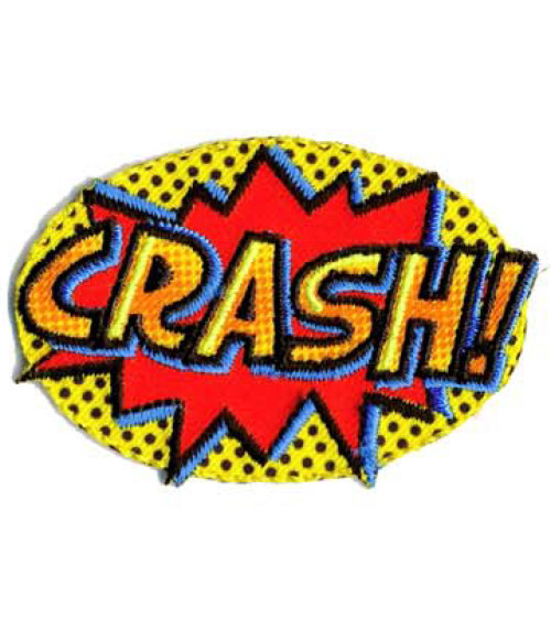POP ART CRASH iron-on patch