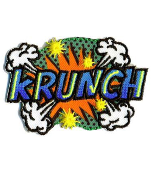 POP ART KRUNCH iron-on patch