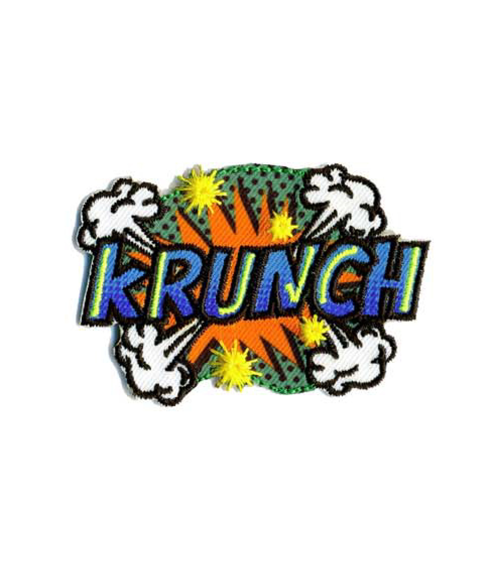POP ART KRUNCH iron-on patch