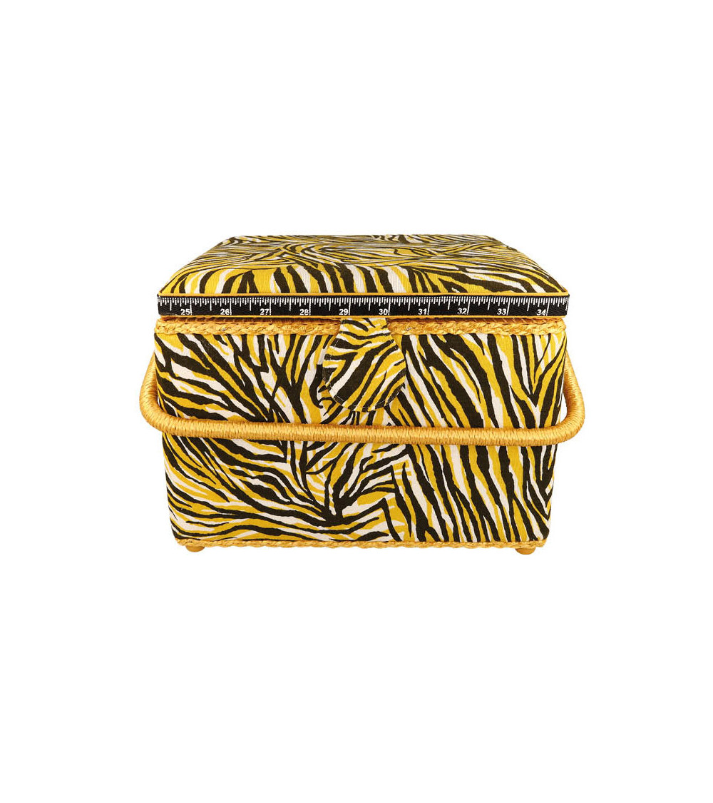 Sewing box 26x26x19cm zebra