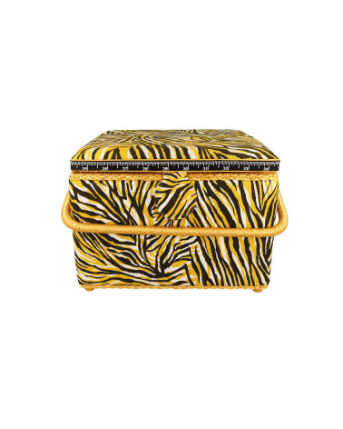 Scatola da cucito 26x26x19cm zebrata