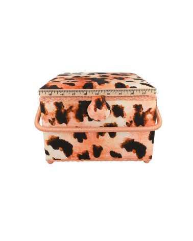 Sewing box 26x26x19cm aninal print
