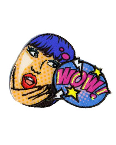 POP ART WOW iron-on patch