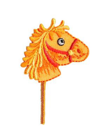 Vintage horse toy iron-on patch