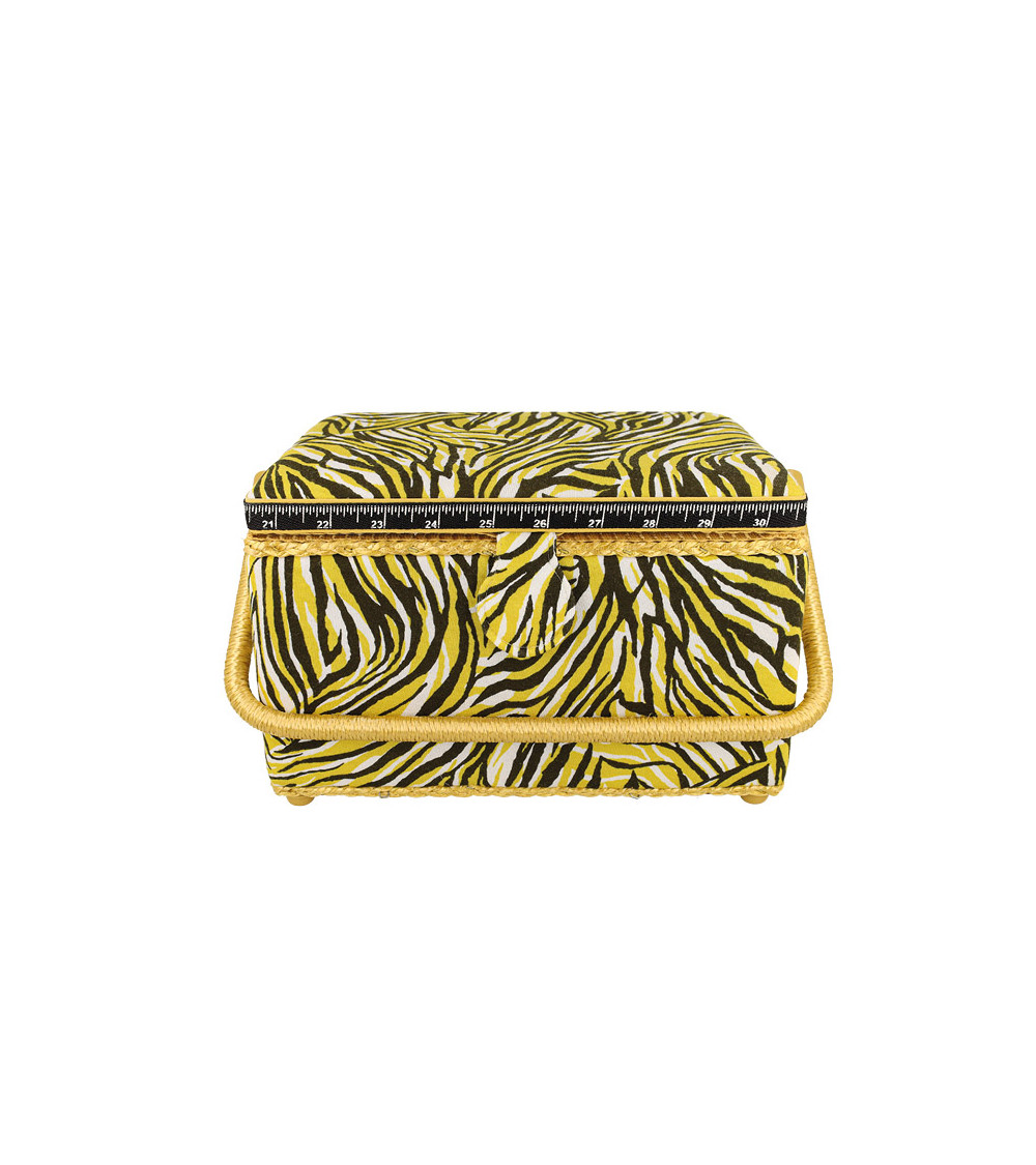 Scatola da cucito 18,5x26x16cm zebrata