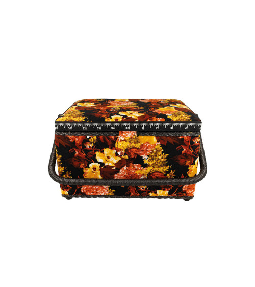 Sewing box 18.5x26x16cm vintage flowers