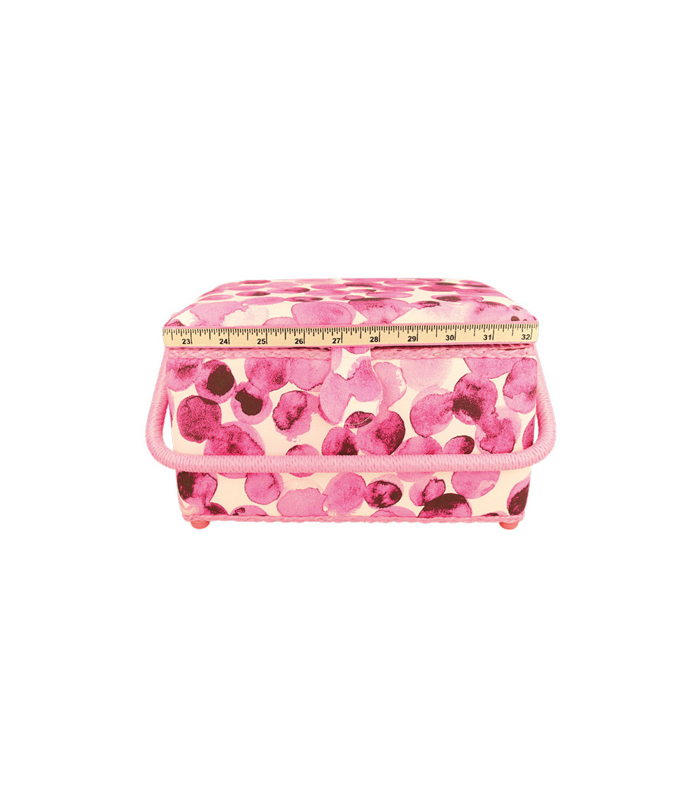 Nähkästchen 18,5x26x16cm Fuchsia-Blasen