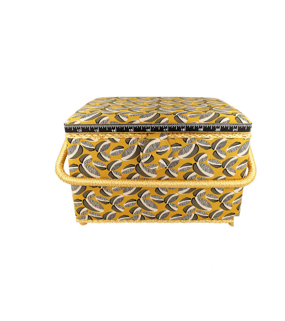 Sewing box 21x28.5x19.5cm ocher