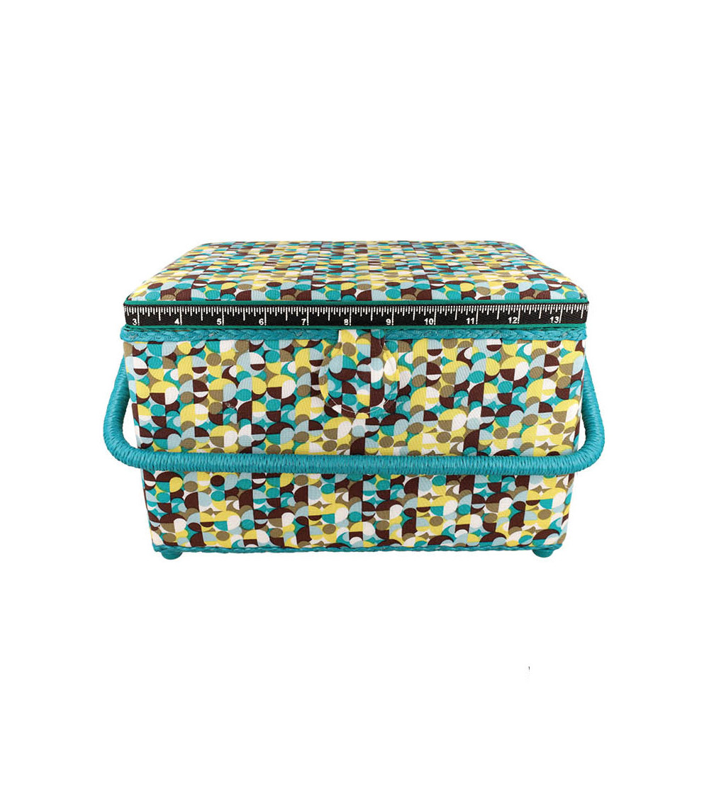 Sewing box 21x28.5x19.5cm bubbles