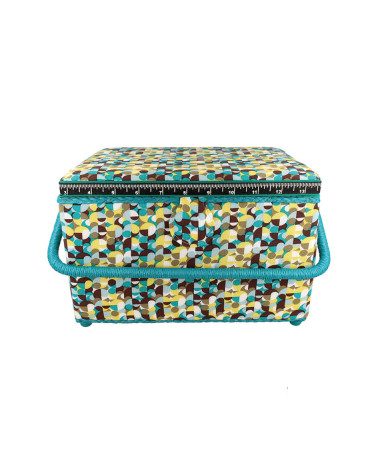 Sewing box 21x28.5x19.5cm bubbles