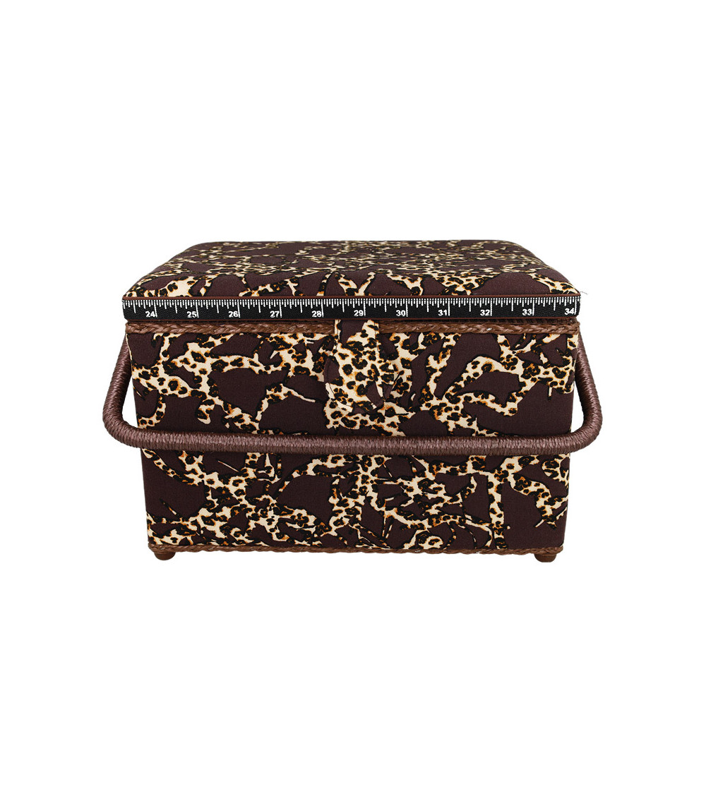 Sewing box 21x28.5x19.5cm animal print