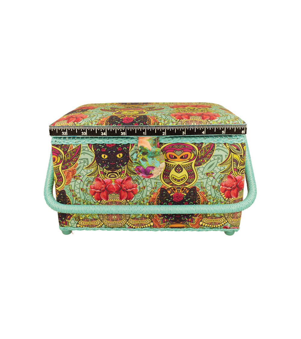 Sewing box 21x28.5x19.5cm Spanish cat