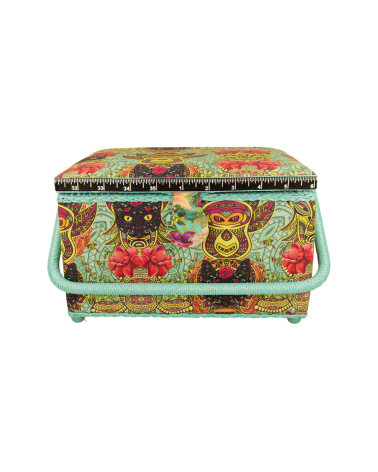 Sewing box 21x28.5x19.5cm Spanish cat