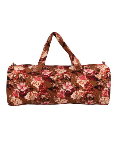 Borsa porta maglia 44x14x17cm fiori rosa