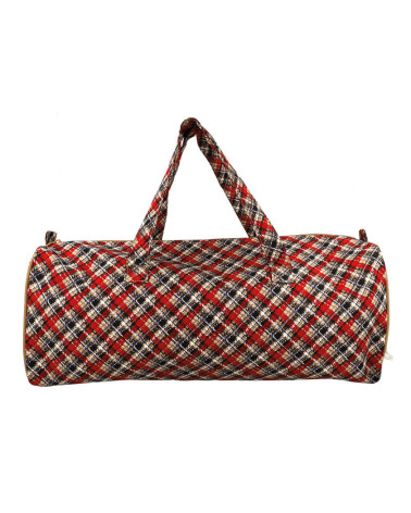 Knitting bag 44x14x17cm tartan print