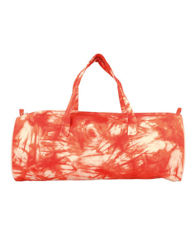 Stricktasche 44x14x17cm Tie&Die orange Koralle