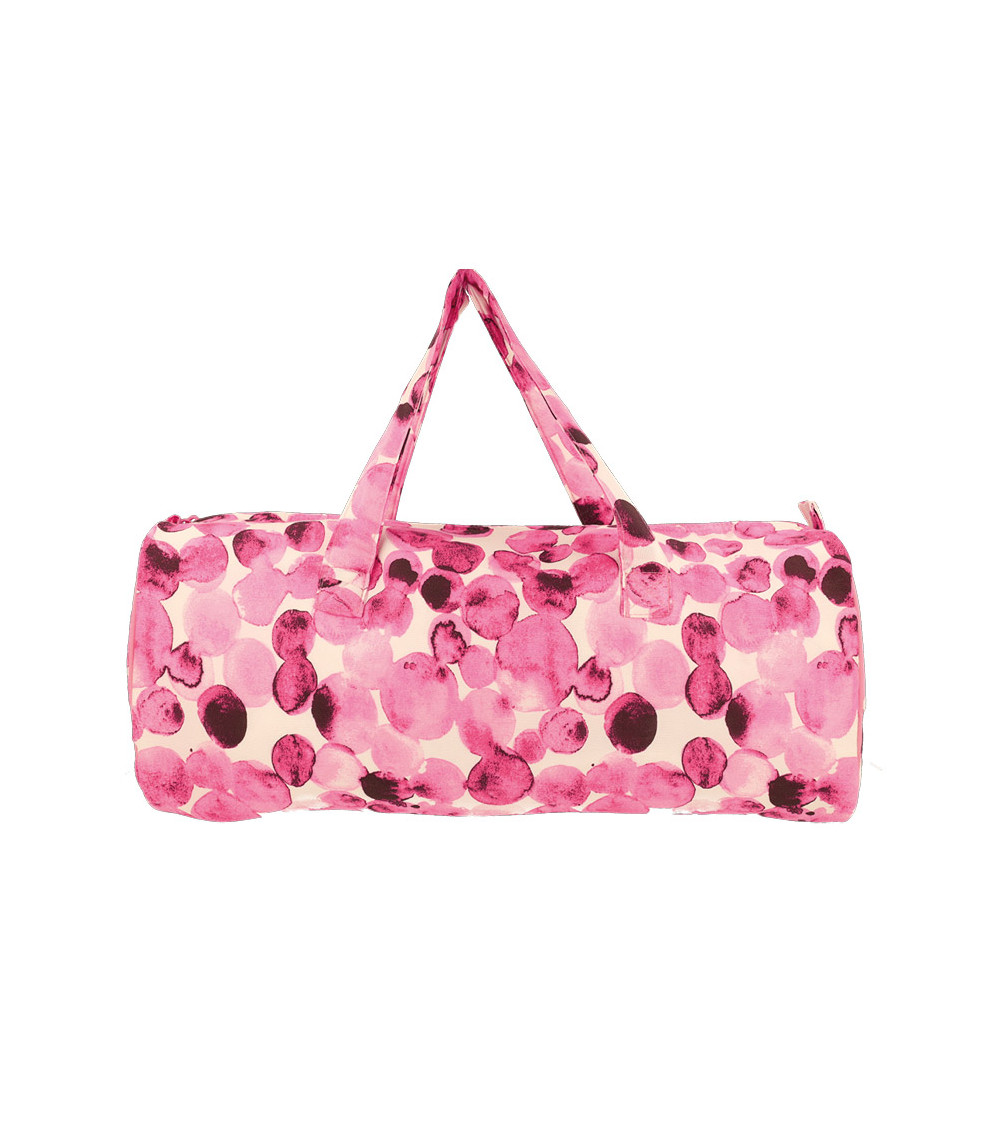 Knitting bag 44x14x17cm fuchsia bubbles
