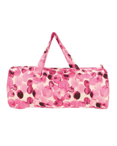 Knitting bag 44x14x17cm fuchsia bubbles