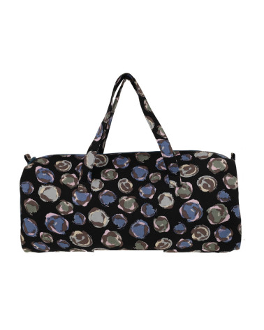 Sac à tricot 44x14x17cm bulles bleues vertes fonds noir