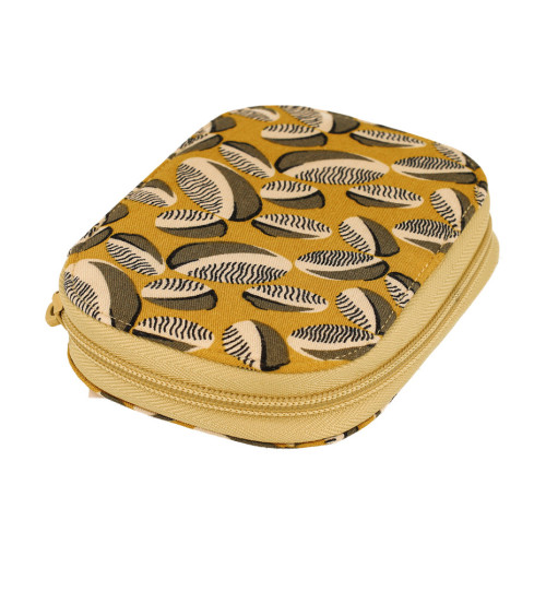 Sewing pouch 14x9cm ocher