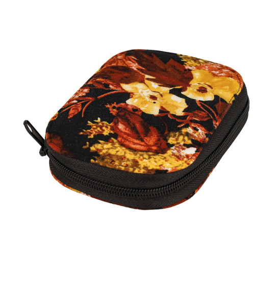 Sewing pouch 14x9cm vintage flowers