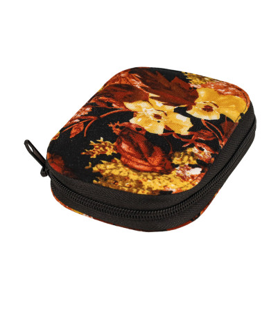 Sewing pouch 14x9cm vintage flowers