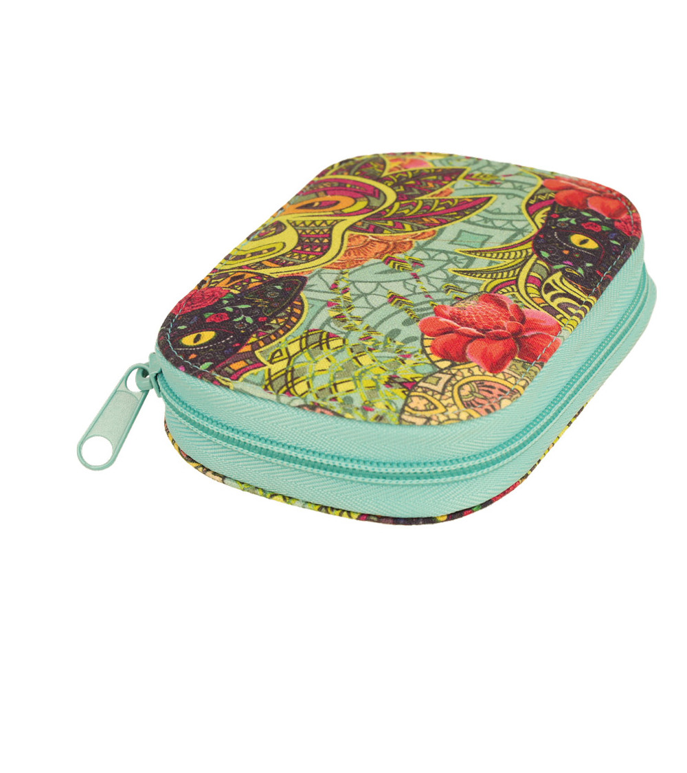 Sewing pouch 14x9cm Spanish cat