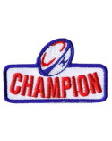 Ecusson thermocollant champion rugby