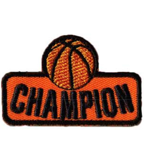 Basketball champion iron-on patch