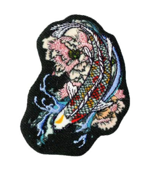 Asiatischer Karpfen-Aufnäher zum Aufbügeln