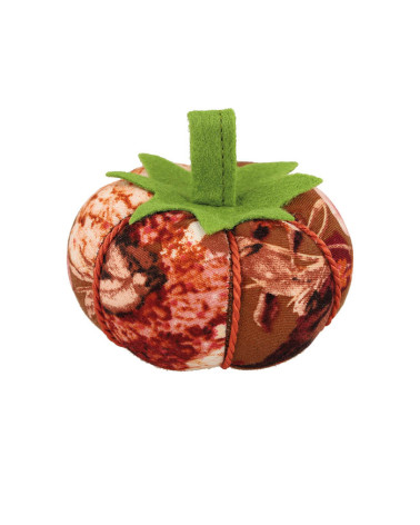 Tomato pin holder 8cm pink flowers